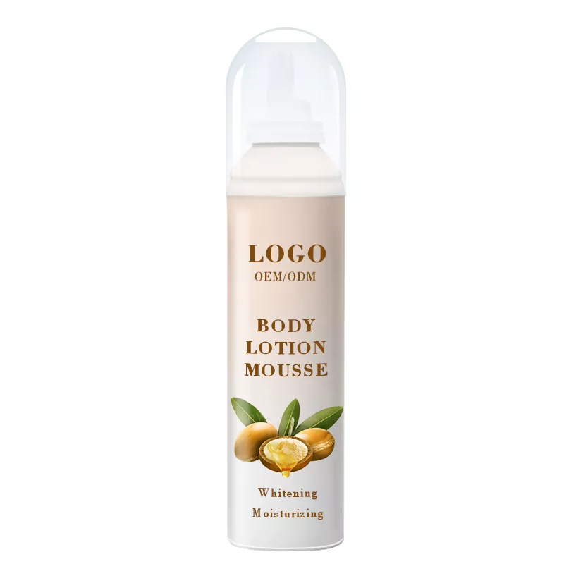 Wolkagtige verhelderende hidrasie liggaamslotion mousse